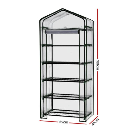 Greenfingers Greenhouse 5 Tiers Mini Green House Garden Bed Planter Box 1.9x0.7x0.5M - Mekamart Australia