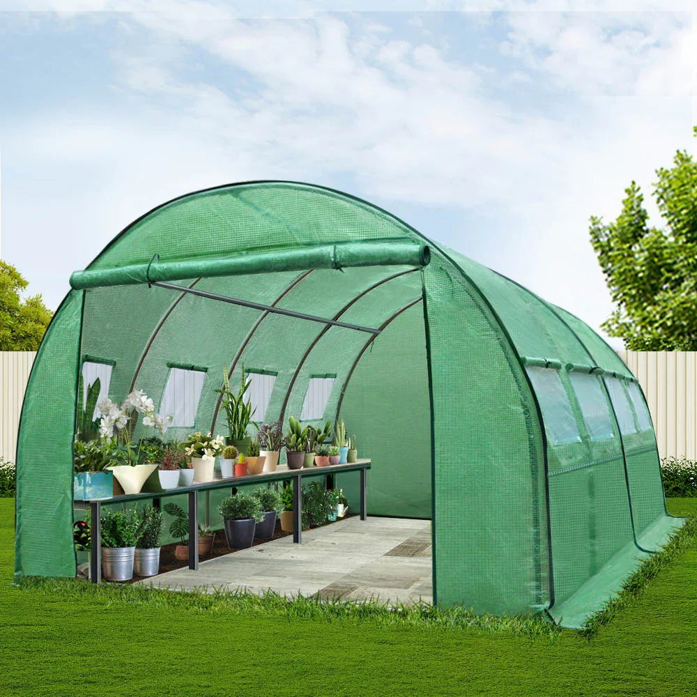 Green Fingers Greenhouse 4x3x2M Walk in Green House Tunnel Plant Garden Shed Dome - Mekamart Australia