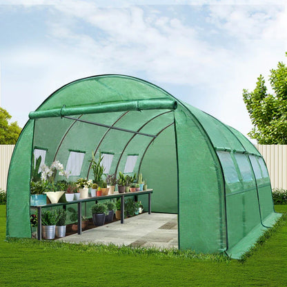 Green Fingers Greenhouse 4x3x2M Walk in Green House Tunnel Plant Garden Shed Dome - Mekamart Australia