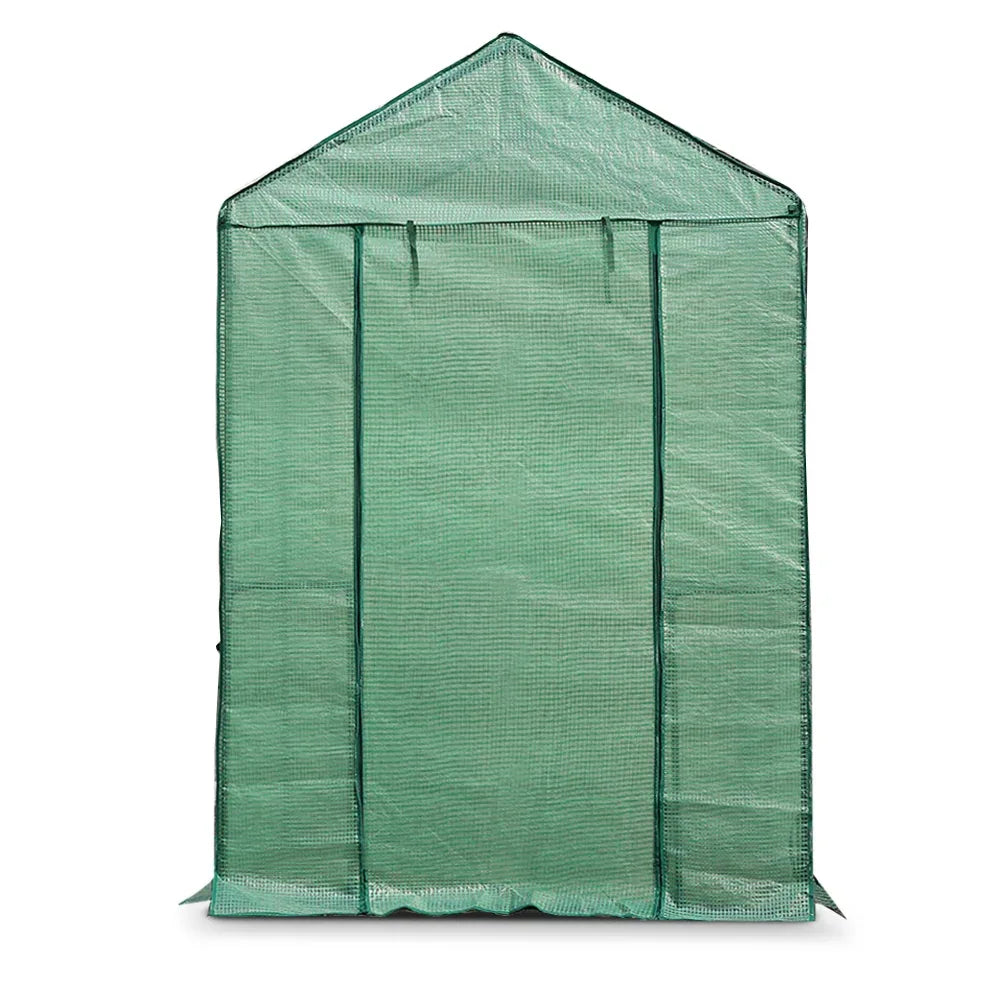 Green Fingers Greenhouse 1.2x1.9x1.9M Walk in Green House Tunnel Plant Garden Shed 4 Shelves - Mekamart Australia