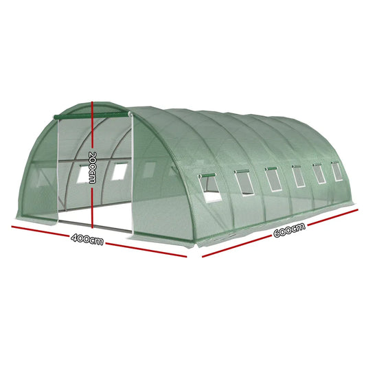 Green Fingers Greenhouse 6x4x2M Walk in Green House Tunnel Plant Garden Shed Dome - Mekamart Australia