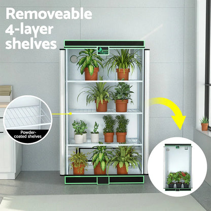 Green Fingers Grow Tent 100x60x180cm 4 Tiers Kits Hydroponics Indoor Grow System - Mekamart Australia