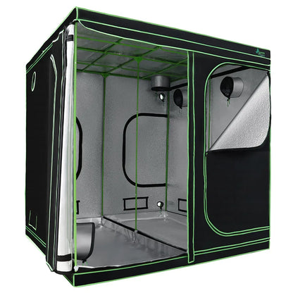 Green Fingers Grow Tent 200x200x200CM Hydroponics Kit Indoor Plant Room System - Mekamart Australia