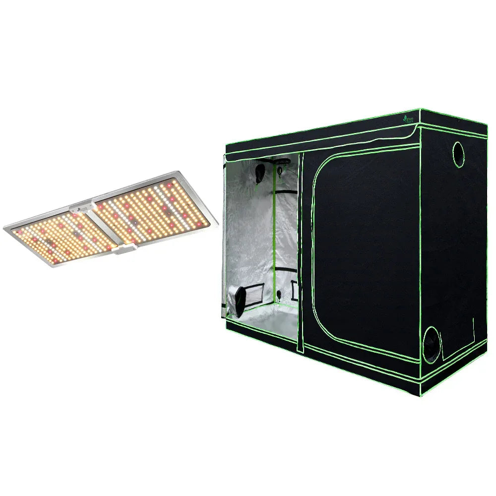 Green Fingers Grow Tent Light Kit 240x120x200CM 2200W LED Full Spectrum - Mekamart Australia
