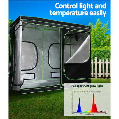 Green Fingers Grow Tent Light Kit 240x120x200CM 2200W LED Full Spectrum - Mekamart Australia
