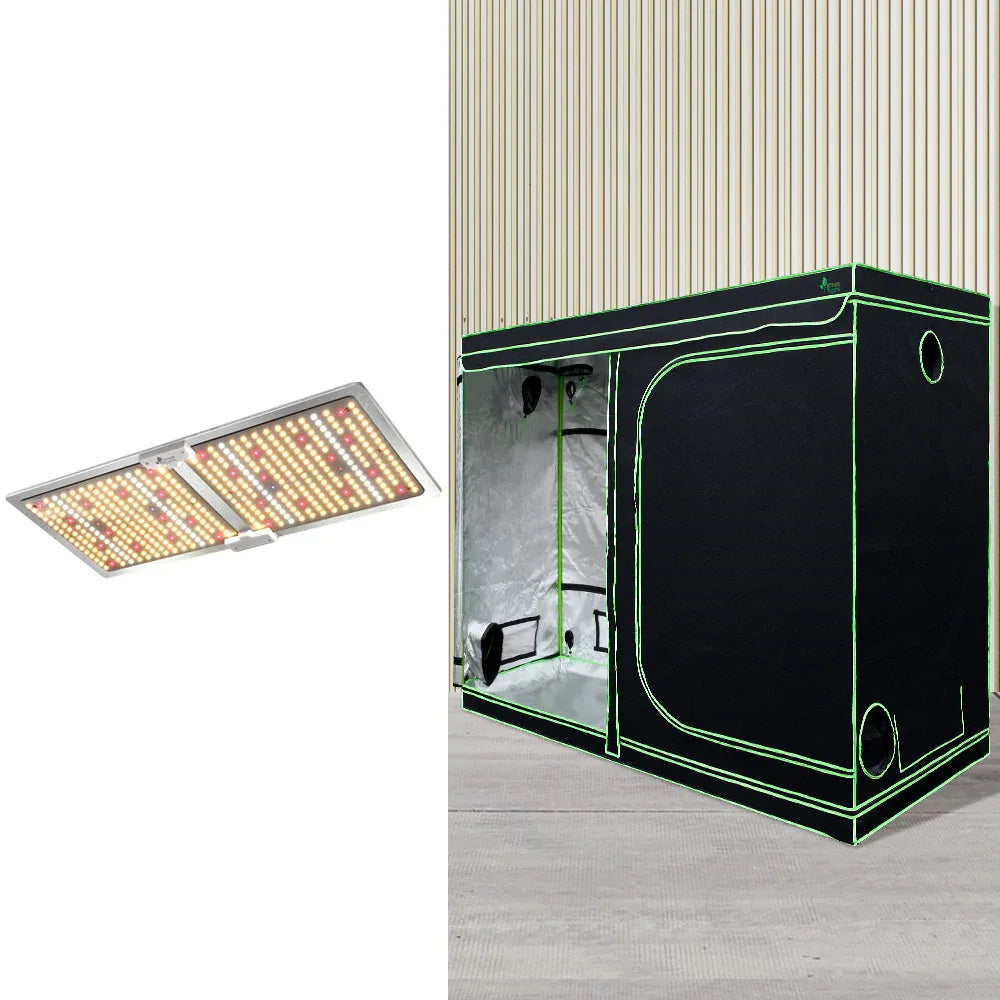Green Fingers Grow Tent Light Kit 240x120x200CM 2200W LED Full Spectrum - Mekamart Australia
