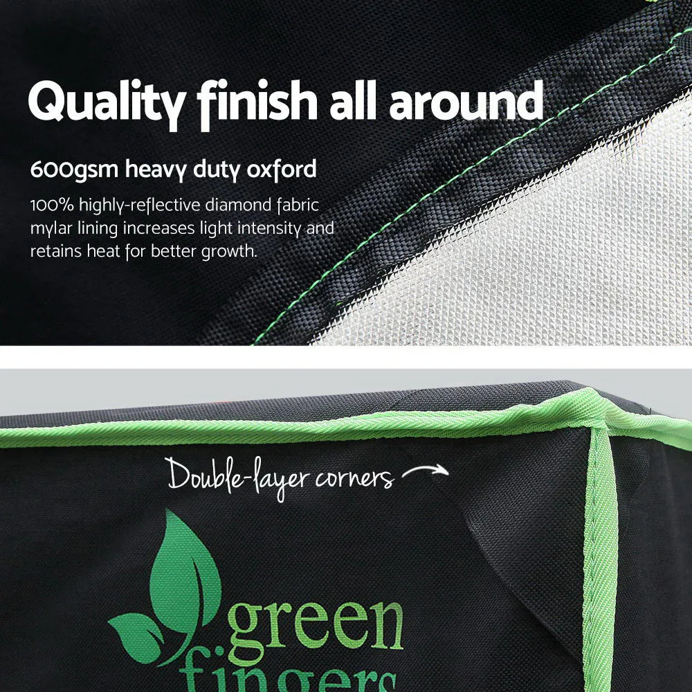 Green Fingers Grow Tent 280x140x200CM Hydroponics Kit Indoor Plant Room System - Mekamart Australia