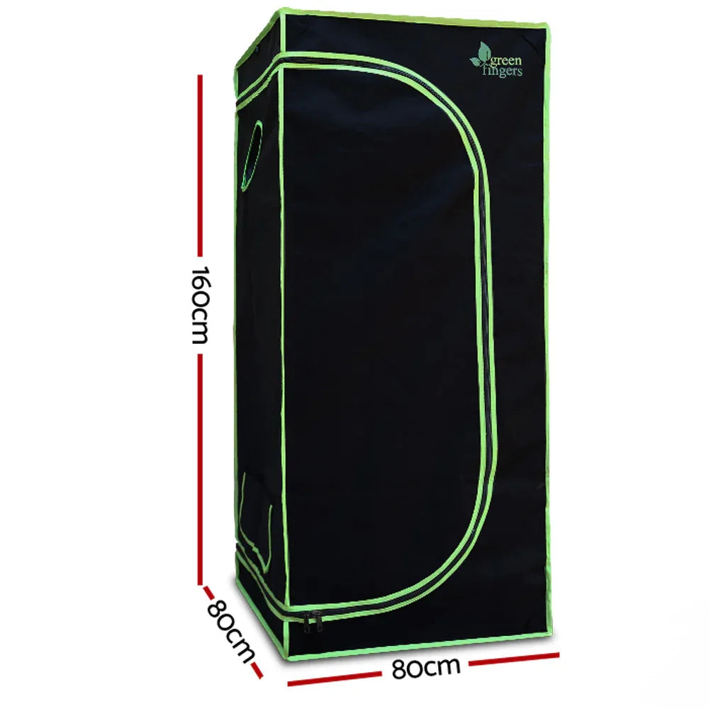 Green Fingers Grow Tent 80x80x160CM Hydroponics Kit Indoor Plant Room System - Mekamart Australia
