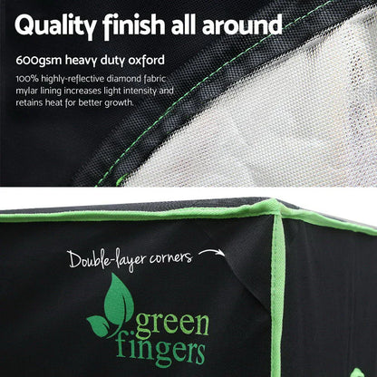 Green Fingers Grow Tent 90x90x180CM Hydroponics Kit Indoor Plant Room System - Mekamart Australia