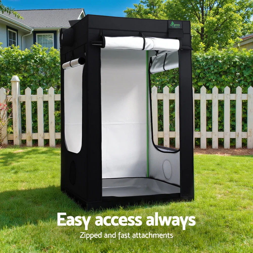 Green Fingers Grow Tent Kits 120x120x200cm Hydroponics Indoor Grow System - Mekamart Australia