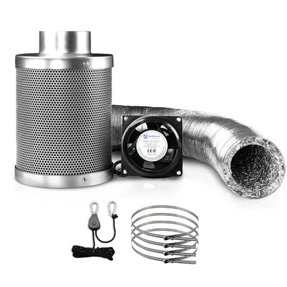 Green Fingers 4"Ventilation Kit Fan Hydroponics Grow Tent Kit Carbon Filter Duct,Green Fingers 4"Ventilation Kit Fan Hydroponics Grow Tent Kit Carbon Filter Duct - Mekamart Australia