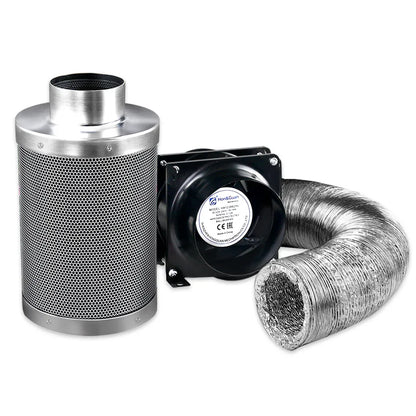 Green Fingers 6"Ventilation Kit Fan Hydroponics Grow Tent Kit Carbon Filter Duct,Green Fingers 6"Ventilation Kit Fan Hydroponics Grow Tent Kit Carbon Filter Duct - Mekamart Australia