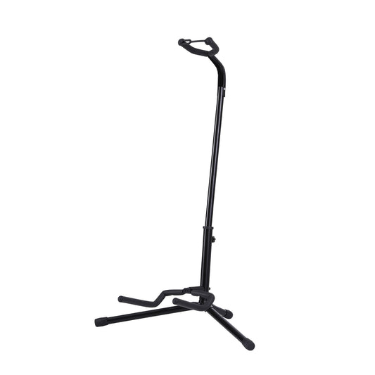 Alpha Iron Adjustable Guitar Stand Folding Instrument Holder Acoustic Bass Rack Black