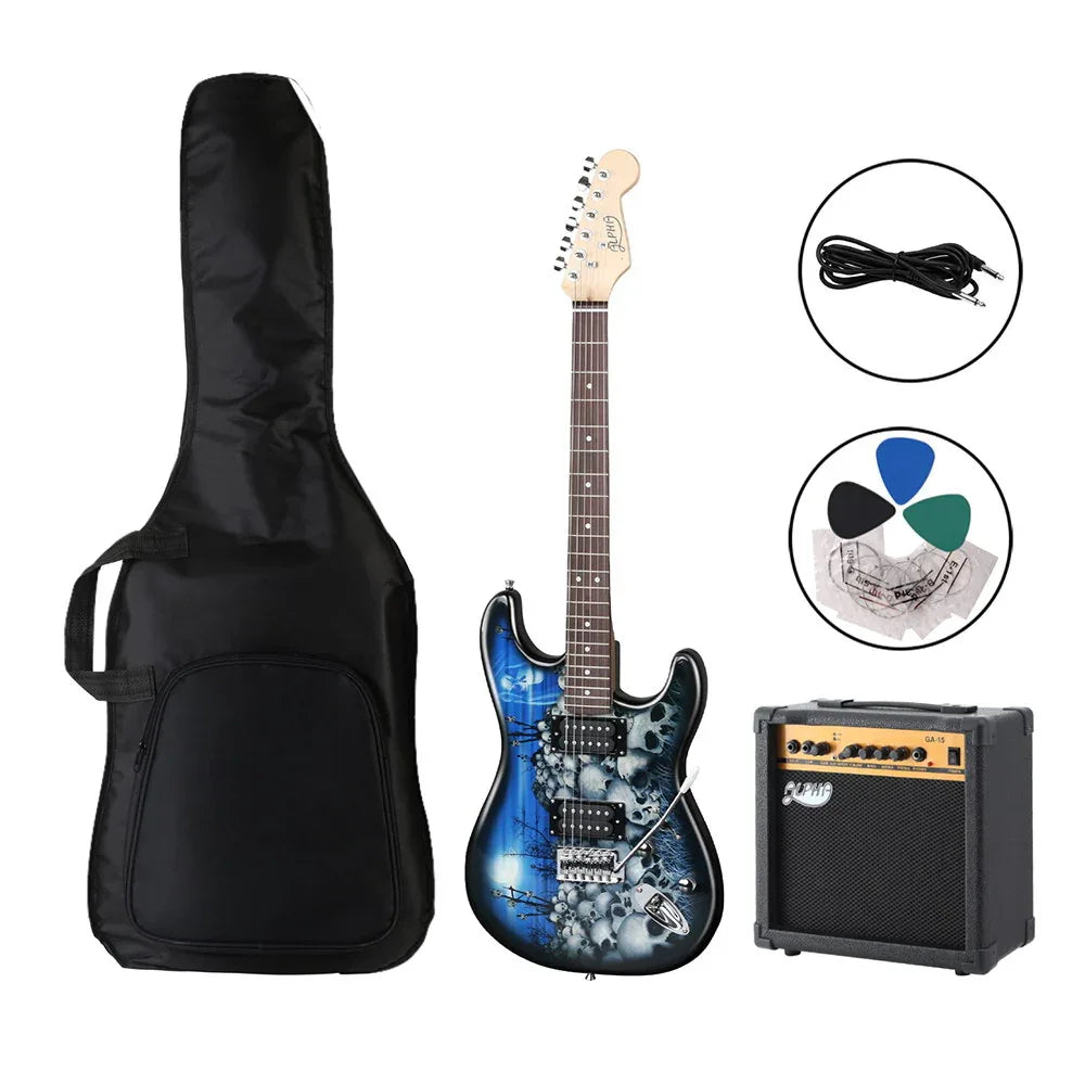 Alpha Electric Guitar Music String Instrument 20W Amplifier - Mekamart Australia