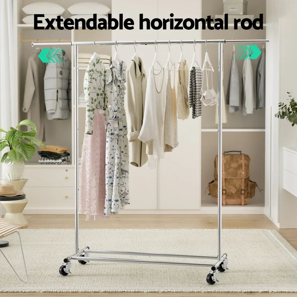 Artiss Clothes Rack Airer Rail Coat Stand Adjustable Hanger - Mekamart Australia
