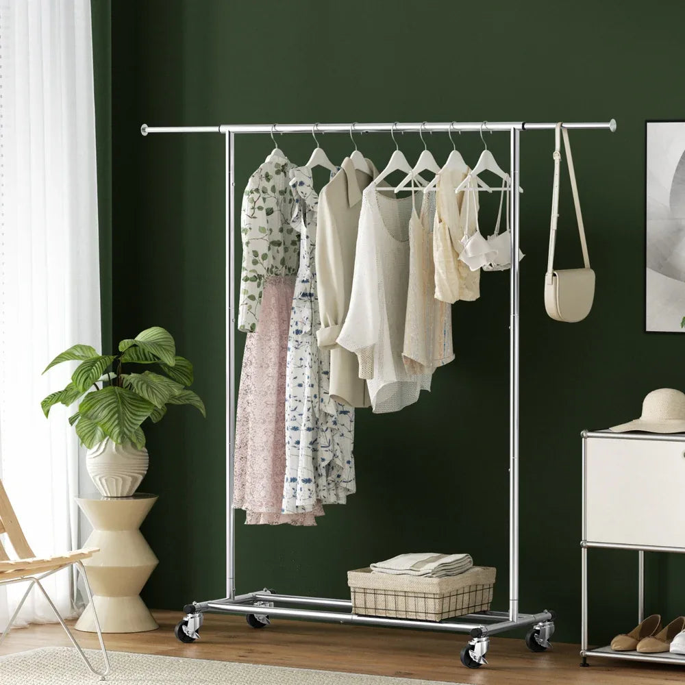 Artiss Clothes Rack Airer Rail Coat Stand Adjustable Hanger - Mekamart Australia