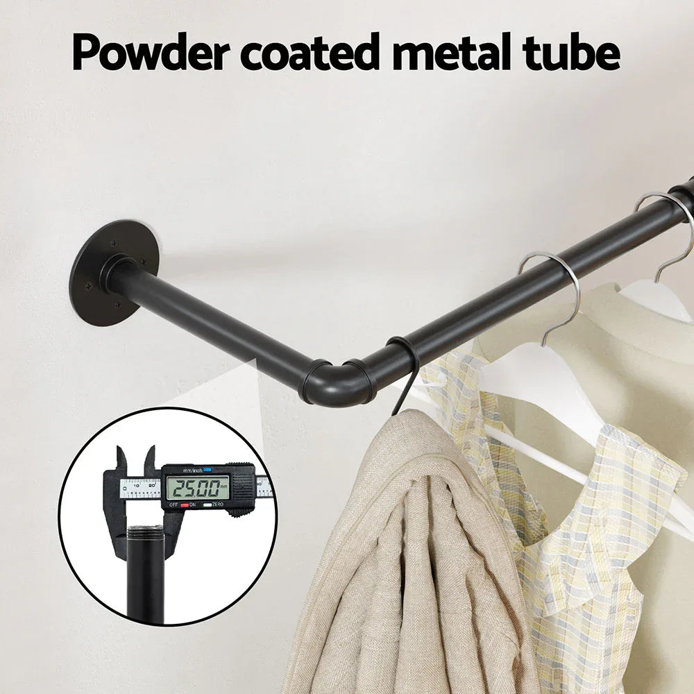 Artiss Clothes Rack Airer Floating Shelf Metal - Mekamart Australia