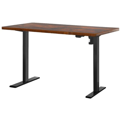Artiss Standing Desk Motorised Rustic Brown 120CM - Mekamart Australia