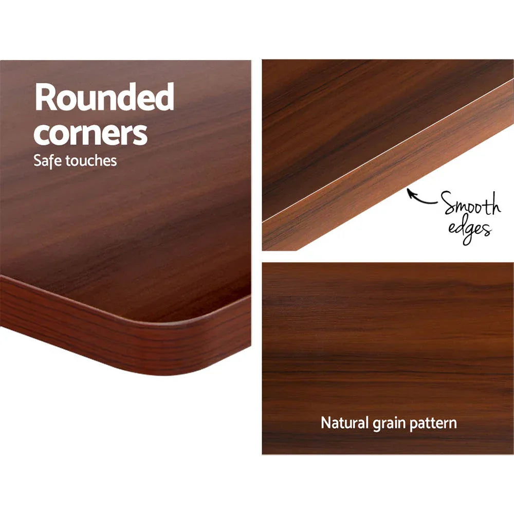 Artiss Standing Desk Motorised 140CM Walnut - Mekamart Australia