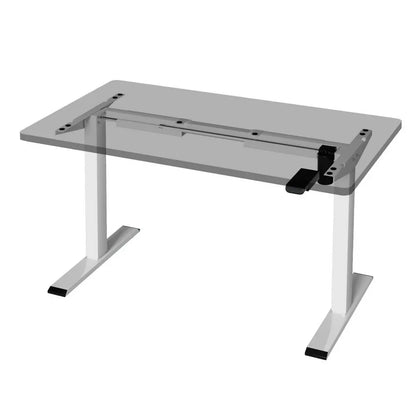 Artiss Electric Standing Desk Frame Only Height Adjustable 70KG Load White - Mekamart Australia