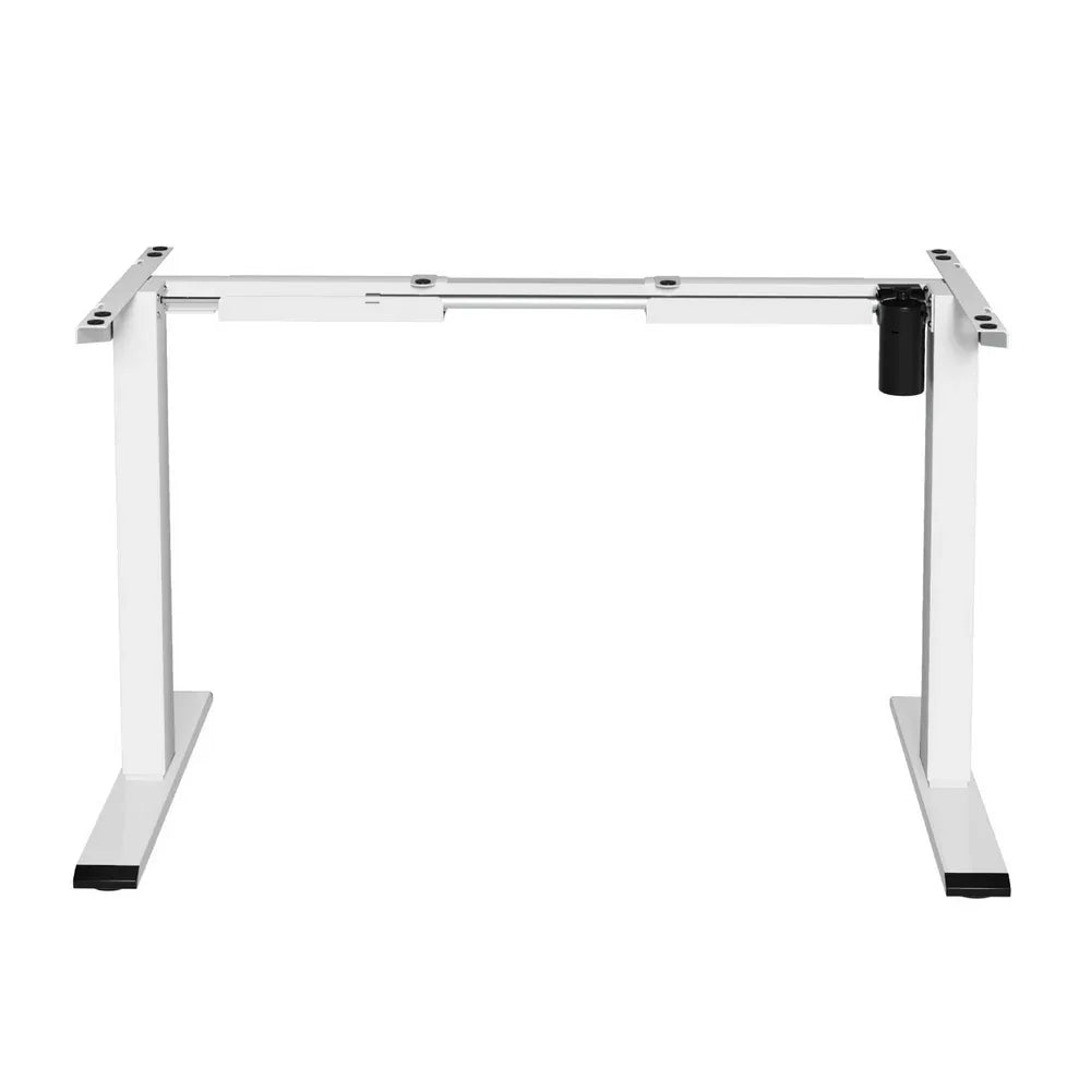 Artiss Electric Standing Desk Frame Only Height Adjustable 70KG Load White - Mekamart Australia