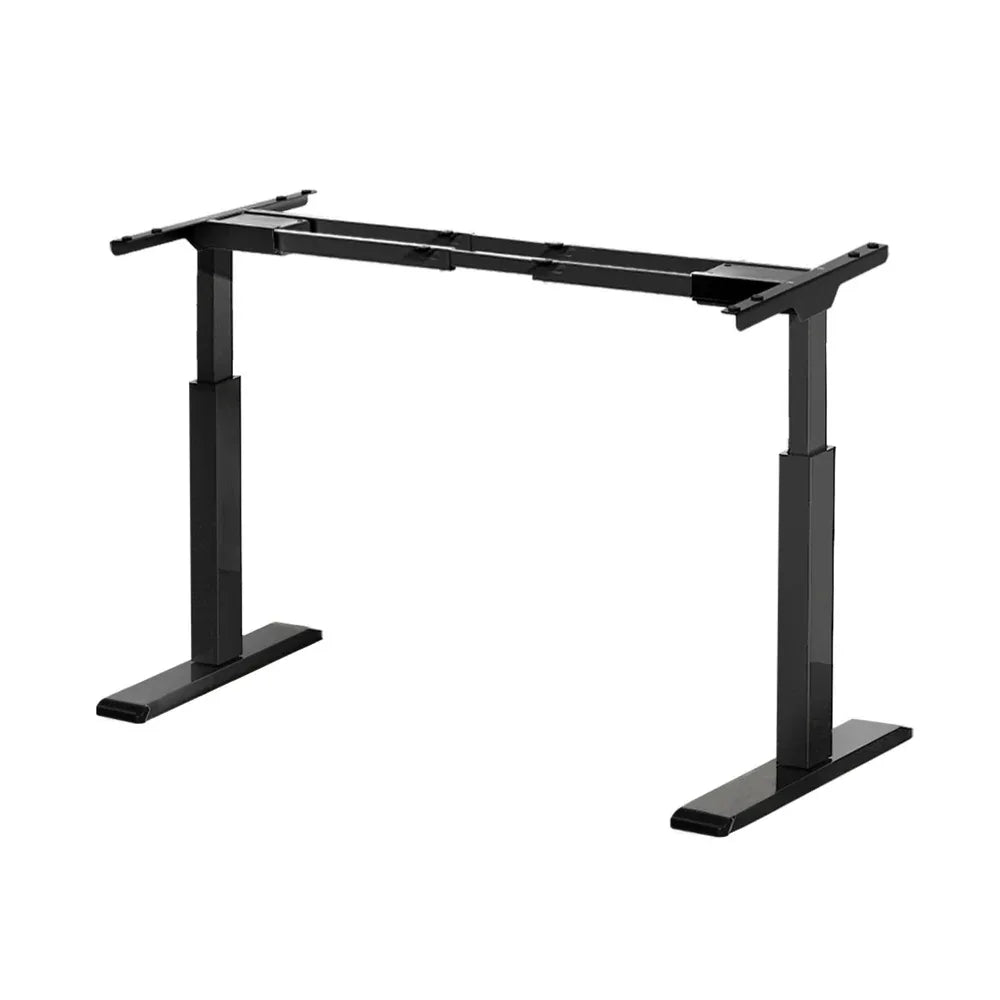 Artiss Standing Desk Frame Only Dual Motor Motorised Black - Mekamart Australia