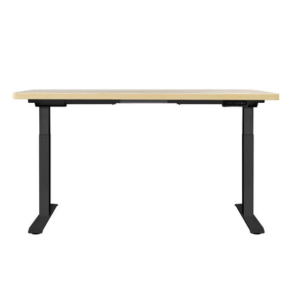 Artiss Standing Desk Motorised Dual Motor White Oak 140CM - Mekamart Australia