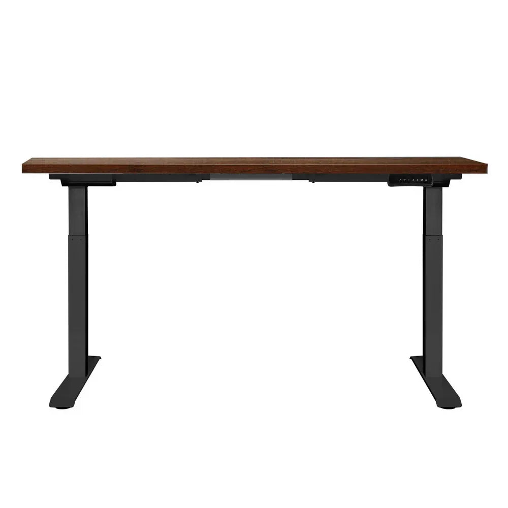 Artiss Standing Desk Motorised Dual Motor Rustic Brwon 140CM - Mekamart Australia