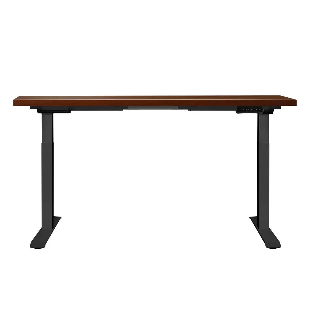Artiss Standing Desk Motorised Dual Motor Walnut 140CM - Mekamart Australia