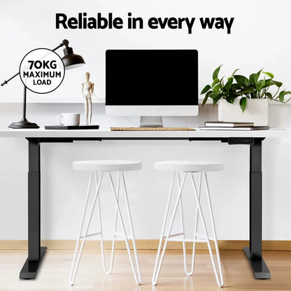 Artiss Standing Desk Motorised Dual Motor White 140CM - Mekamart Australia