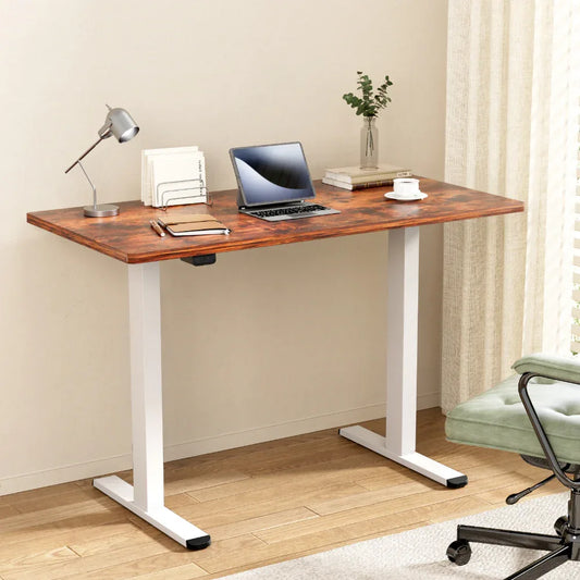 Artiss Standing Desk Motorised Dual Motor 140CM Rustic Brwon - Mekamart Australia