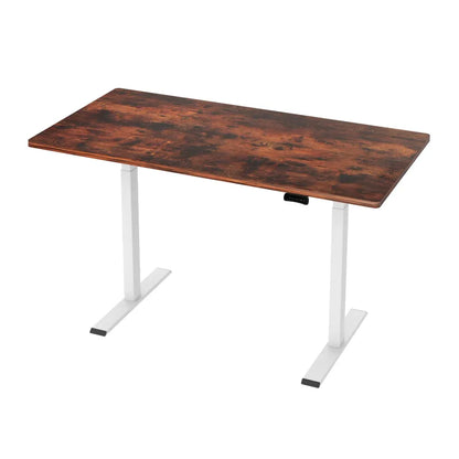 Artiss Standing Desk Motorised Dual Motor 140CM Rustic Brwon - Mekamart Australia
