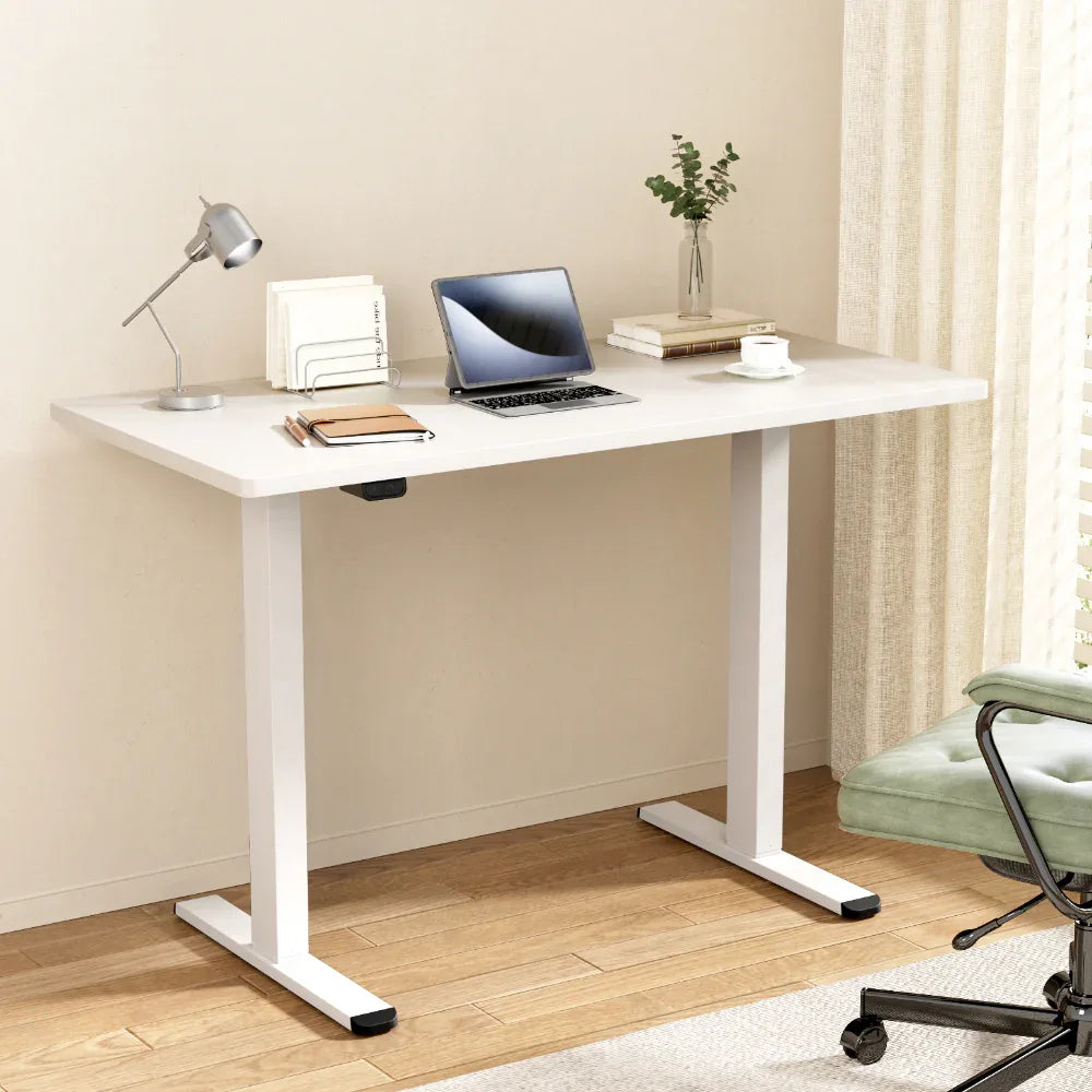 Artiss Standing Desk Motorised Dual Motor 140CM White - Mekamart Australia