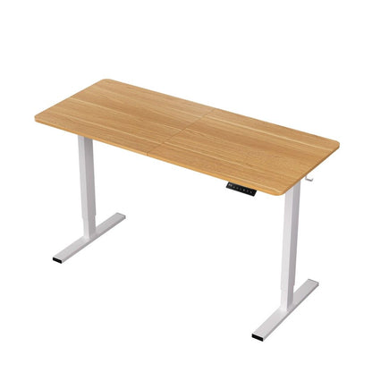 Artiss Standing Desk Height Adjustable 140cm Ergonomic Office Desk Oak