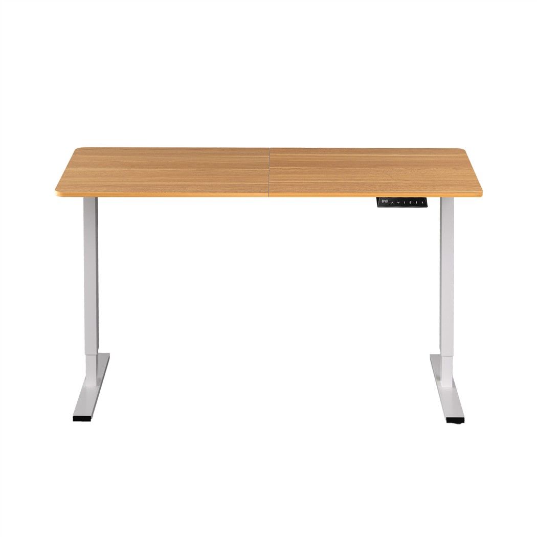 Artiss Standing Desk Height Adjustable 140cm Ergonomic Office Desk Oak