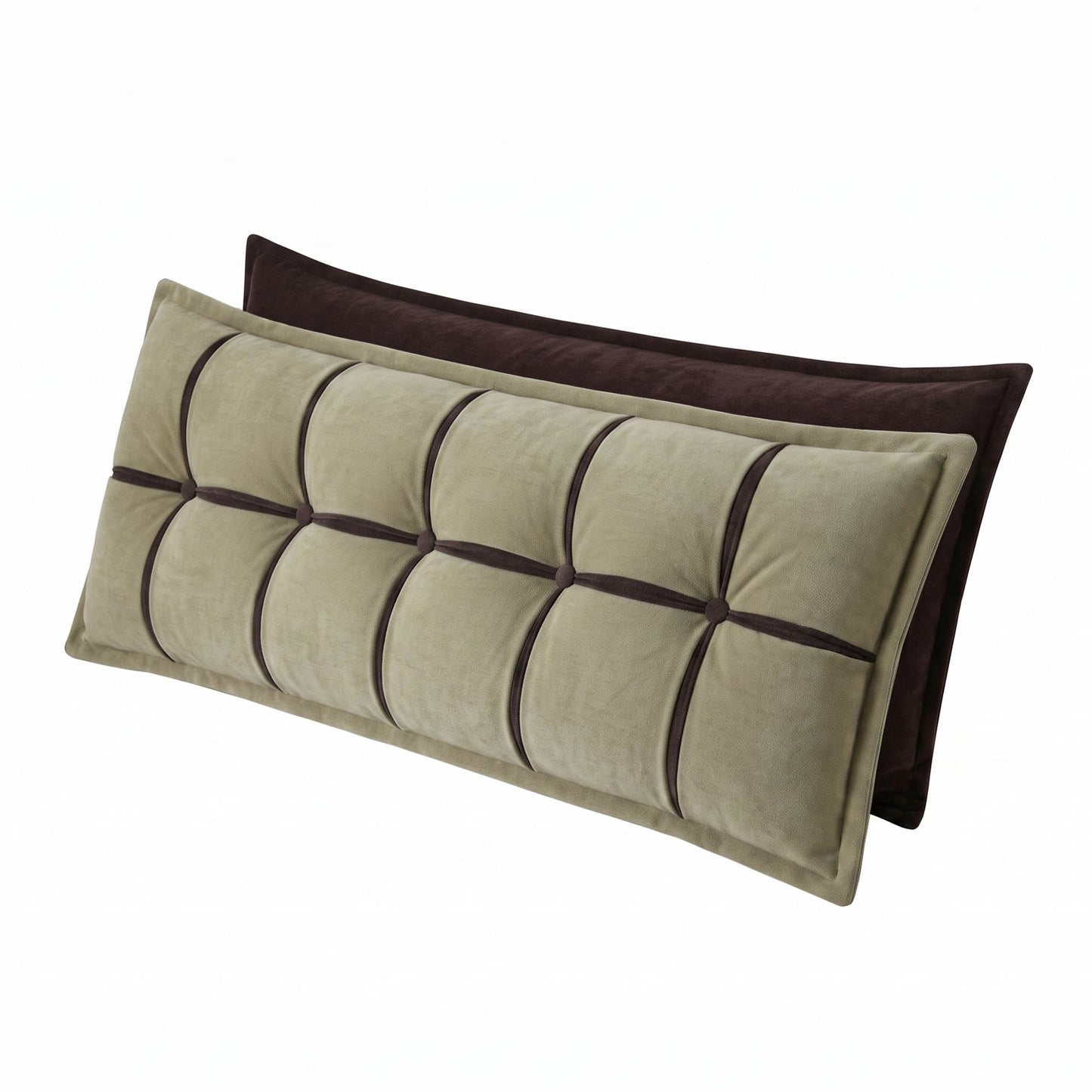 Giselle Bedding Headboard Pillow with Double-Layer Storage Wedge Reading Backrest with Adjustable Filling, Chenille Bed Rest Cushion for Daybed, Dorm, and RV Queen