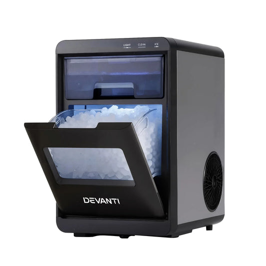 Devanti Ice Maker Machine 20kg Chewable Nugget Ice Countertop w/Self Cleaning - Mekamart Australia