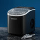 Devanti Portable Ice Maker Machine Ice Cube Tray 12kg Bar Countertop Black - Mekamart Australia
