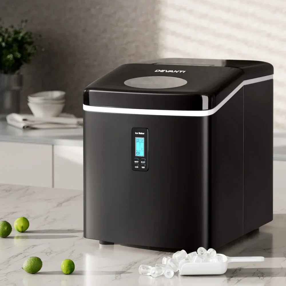 Devanti 15kg Ice Maker Machine Black - Mekamart Australia
