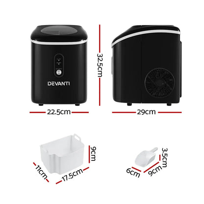 Devanti 15kg Nugget Ice Maker Machine - Mekamart Australia