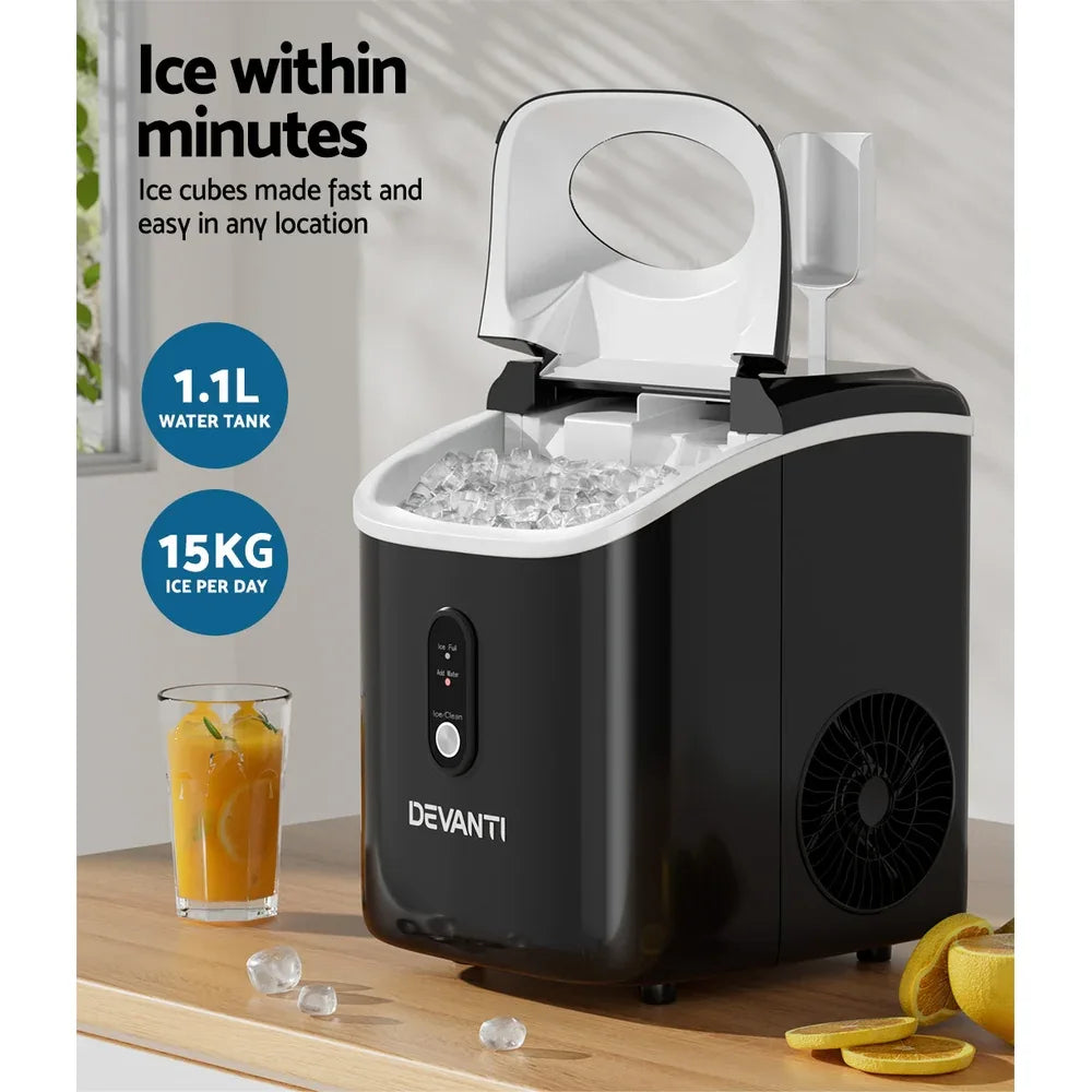 Devanti 15kg Nugget Ice Maker Machine - Mekamart Australia