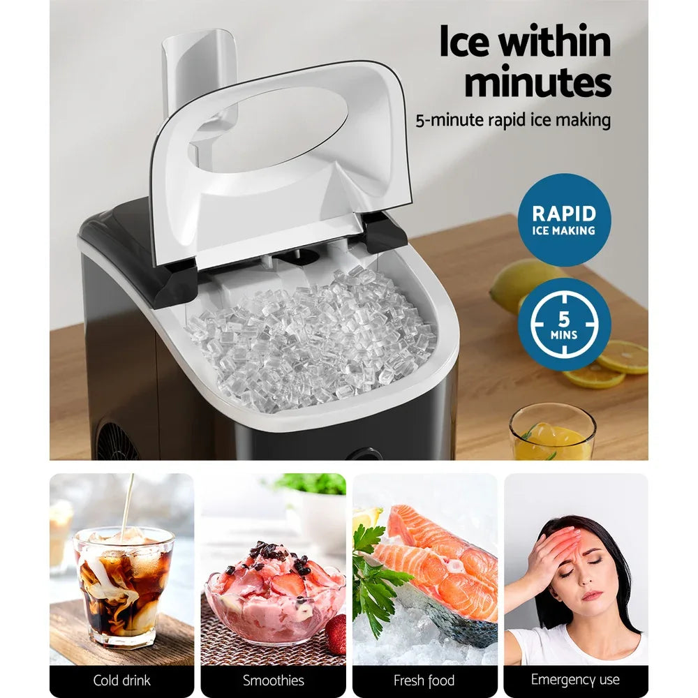 Devanti 15kg Nugget Ice Maker Machine - Mekamart Australia