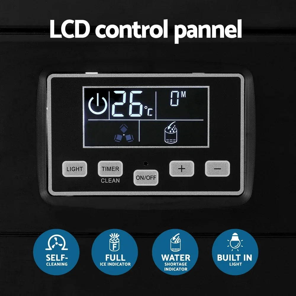 Devanti Commercial Ice Maker Cube Machine 30kg - Mekamart Australia