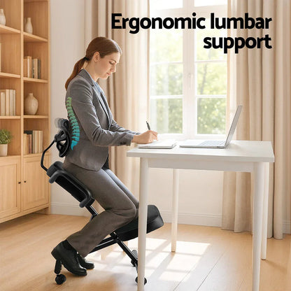 Artiss Kneeling Chair Ergonomic Office Home Knee Seat Posture Back Stretch Rest - Mekamart Australia