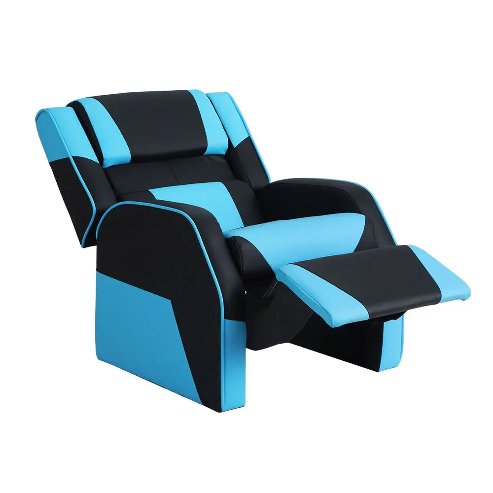 Keezi Kids Recliner Chair PU Leather Gaming Sofa Lounge Couch Children Armchair - Mekamart Australia