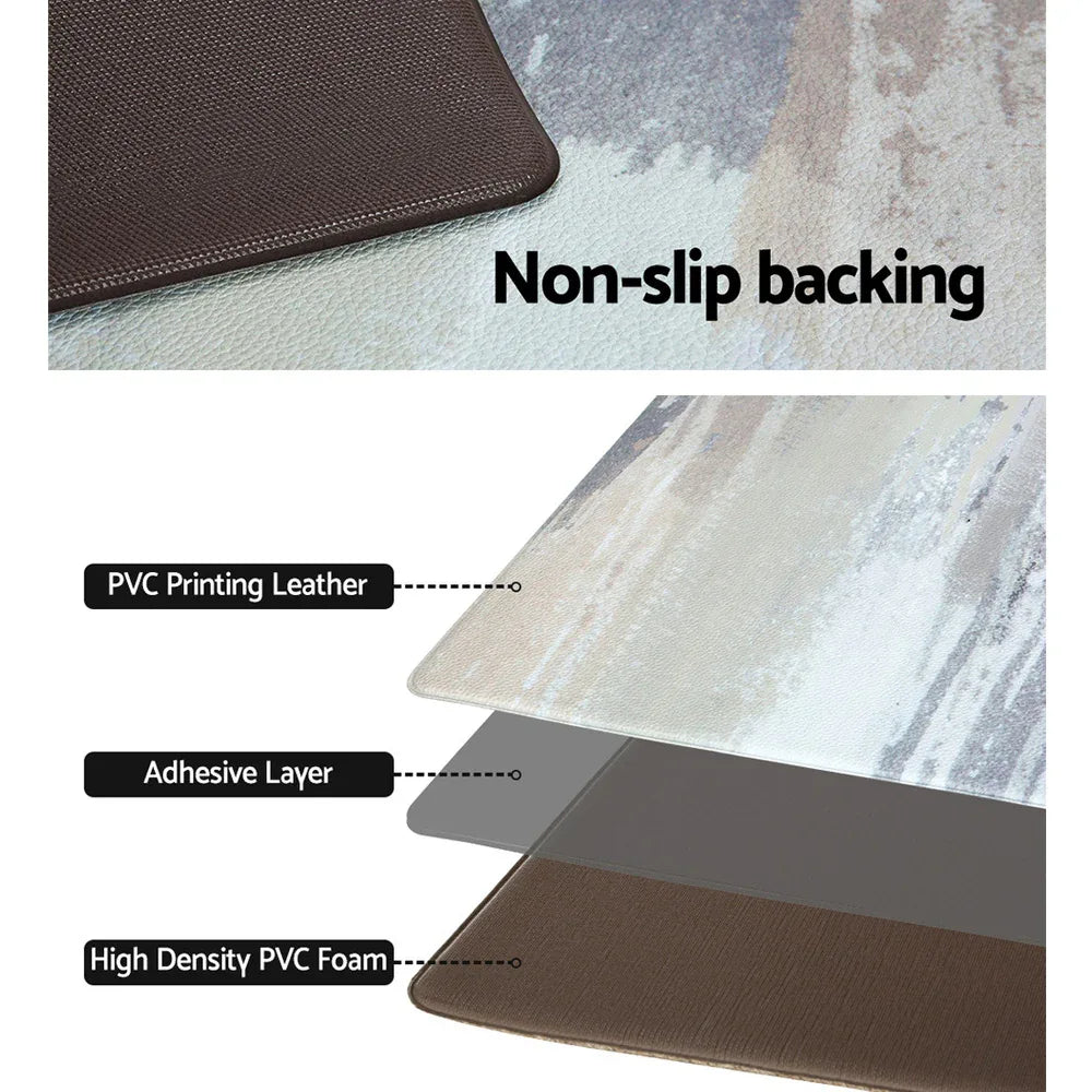 Artiss Kitchen Mat 45x75cm PVC Floor Rug Carpet Non-slip Lydia - Mekamart Australia
