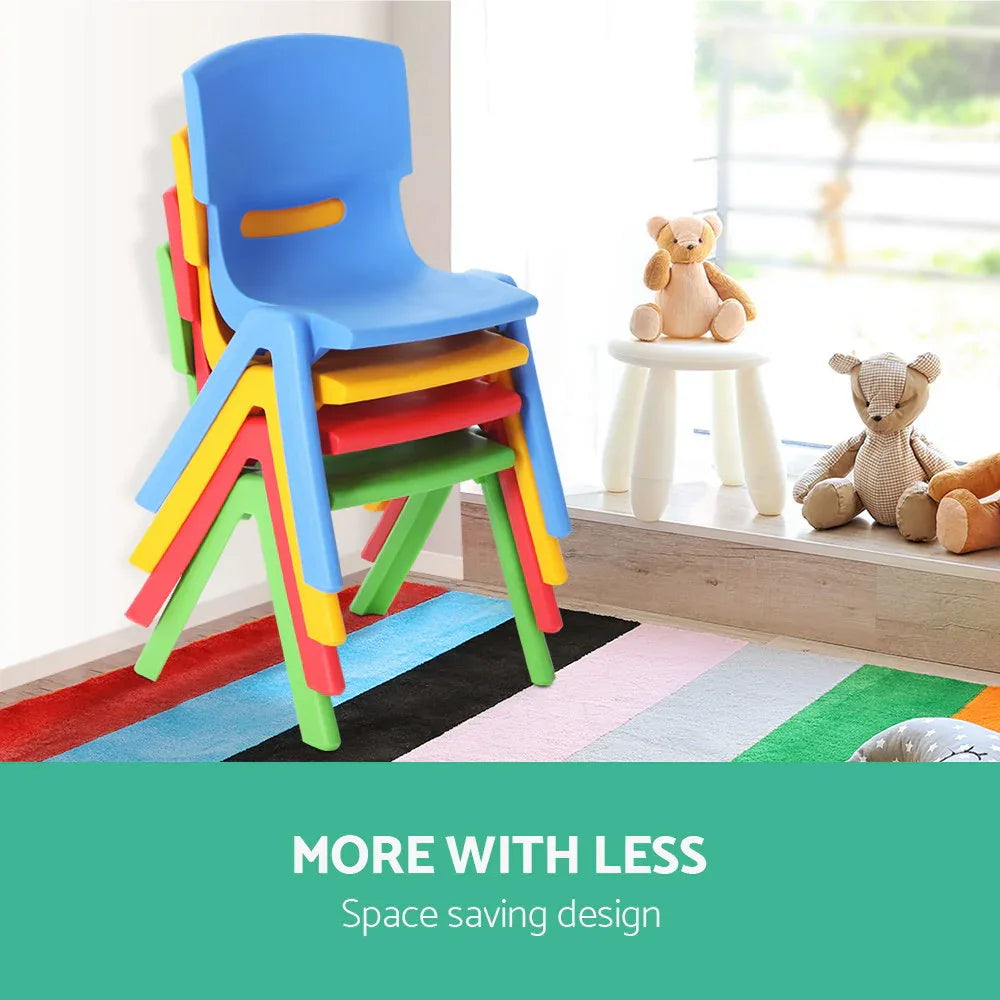 Keezi Kids Chairs Set Plastic Set of 4 Activity Study Chair 50KG - Mekamart Australia