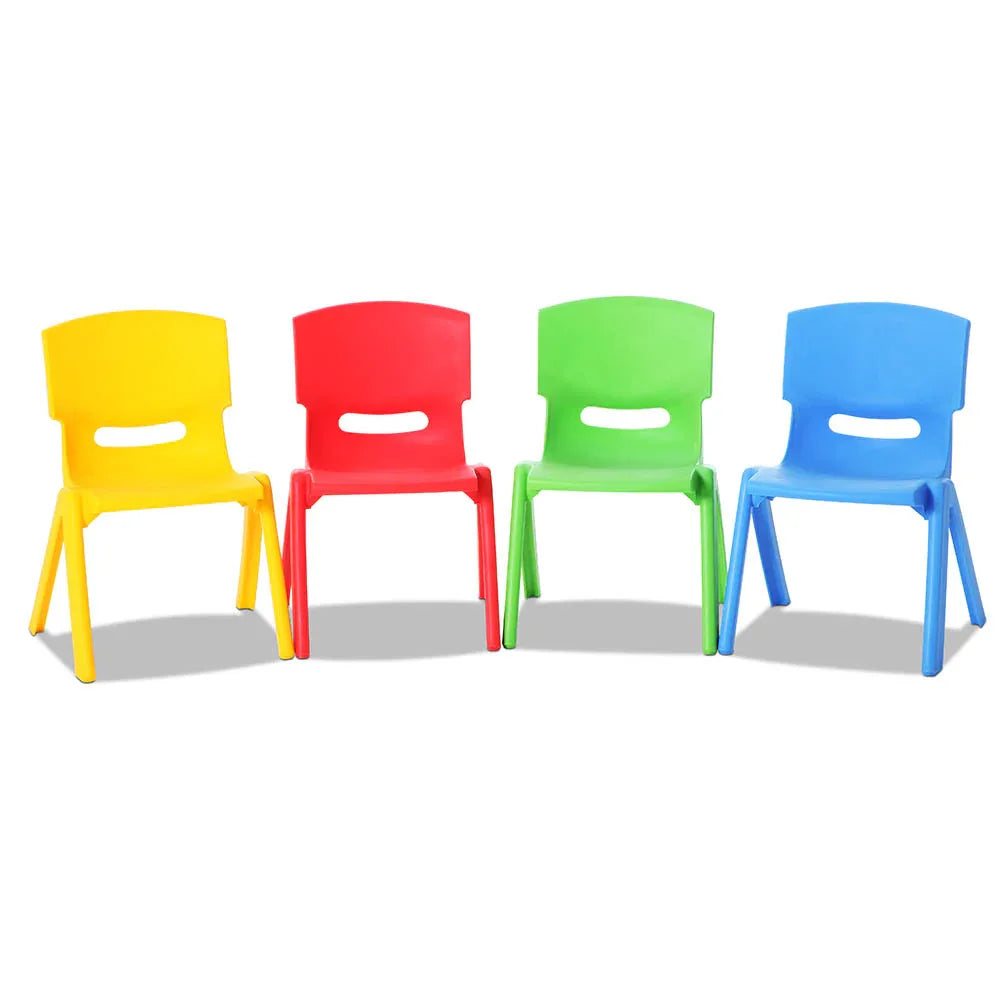 Keezi Kids Chairs Set Plastic Set of 4 Activity Study Chair 50KG - Mekamart Australia