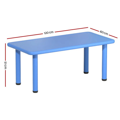 Keezi Kids Table Plastic Square Activity Study Desk 60X120CM - Mekamart Australia
