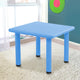 Keezi Kids Table Plastic Square Activity Study Desk 60X60CM - Mekamart Australia
